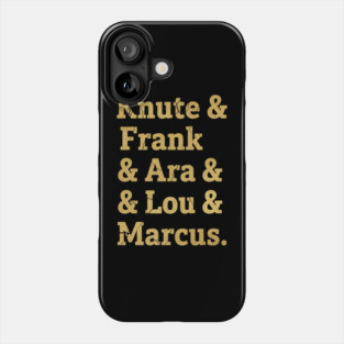 Notre Dame Fighting Irish - Knute, frank, ara, lou Phone Case