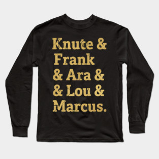 Notre Dame Fighting Irish - Knute, frank, ara, lou Long Sleeve T-Shirt
