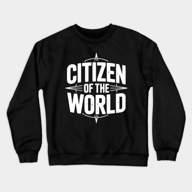 Citizen of The World Crewneck Sweatshirt by Frank Ring
