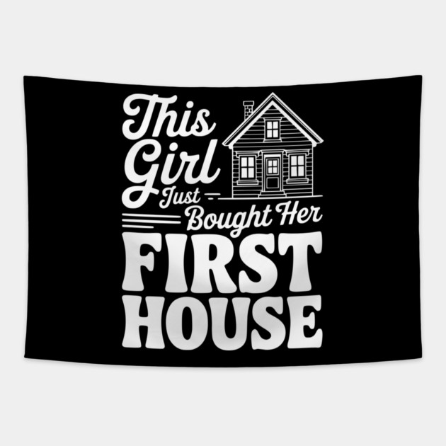 The Girl Bought Her First House Tapestry by Frank Ring