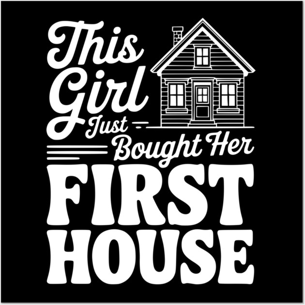 The Girl Bought Her First House Wall Art by Frank Ring