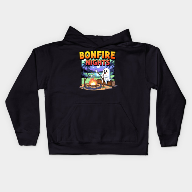 Spooky Bonfire Night Kids Hoodie by enrynz