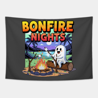 Spooky Bonfire Night Tapestry