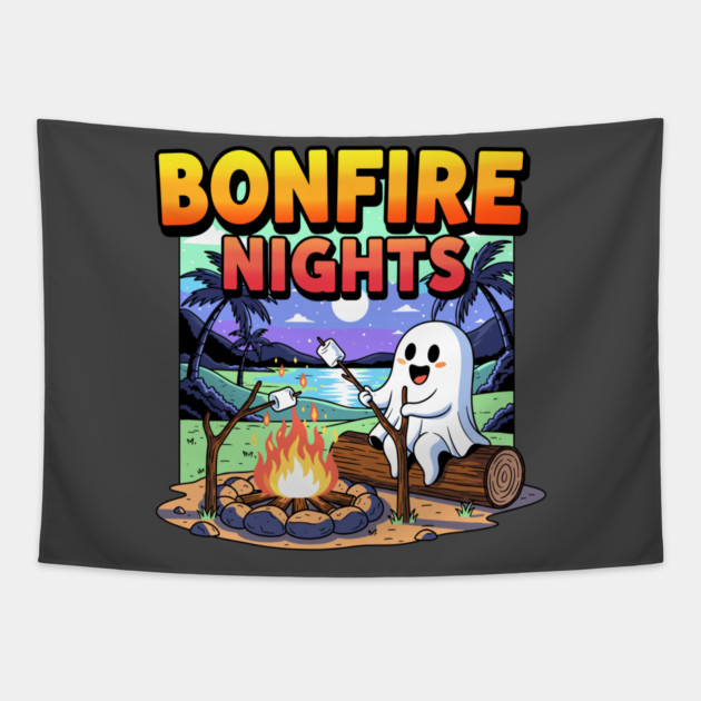 Spooky Bonfire Night Tapestry by enrynz