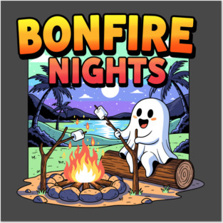 Spooky Bonfire Night Posters and Art