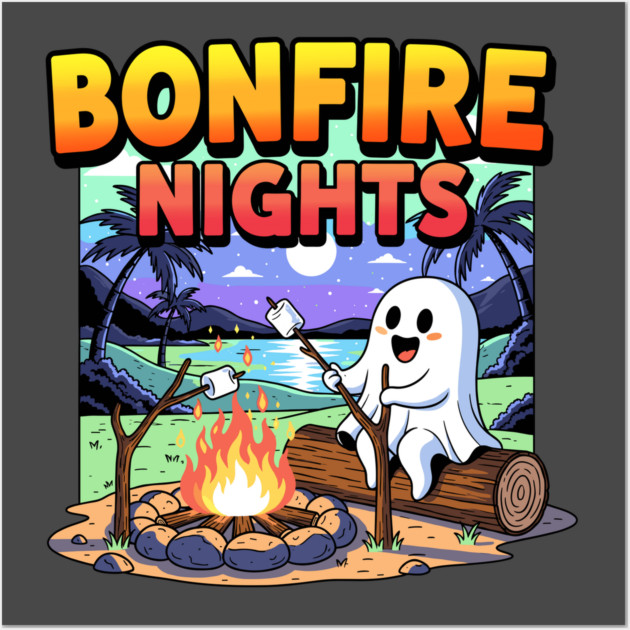 Spooky Bonfire Night Wall Art by enrynz