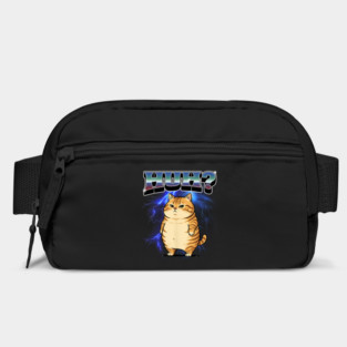Huh? Orange Cat Silly Meme Bootleg style Bag