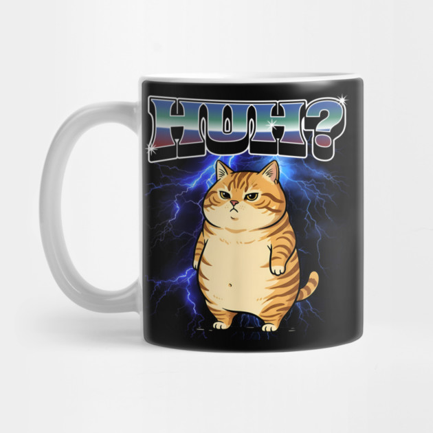 Huh? Orange Cat Silly Meme Bootleg style by Luxinda