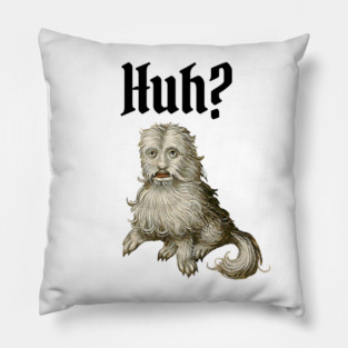 Huh Ugly Medieval Dog Meme Doggo Lovers Pillow