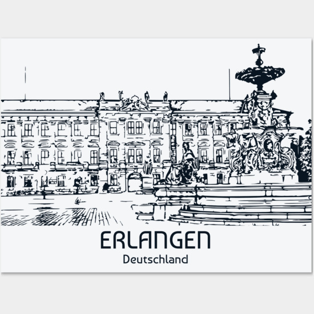 Erlangen - Deutschland Wall Art by Lakeric