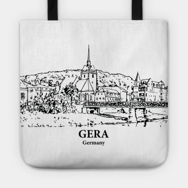 Gera - Germany Tote by Lakeric
