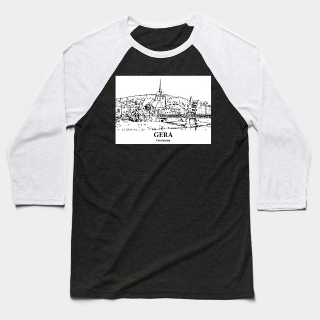 Gera - Germany Baseball T-Shirt by Lakeric