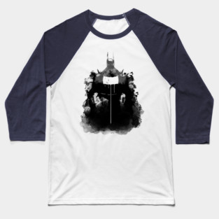 Absolute Batman Watercolor Silhouette - Last Knight Ink Art Baseball T-Shirt