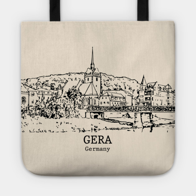 Gera - Germany Tote by Lakeric