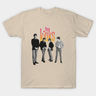 The Kinks Retro Gradient Band Portrait T-Shirt