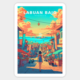 Girl of the Komodo Shores Sticker