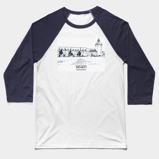 Siegen - Deutschland Baseball T-Shirt by Lakeric