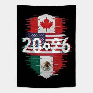Glitched United 2026 - North America Emblem Cup Tapestry