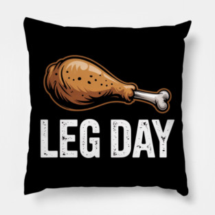 Funny Leg Day Turkey Drumstick – Thanksgiving Gym Workout Pillow