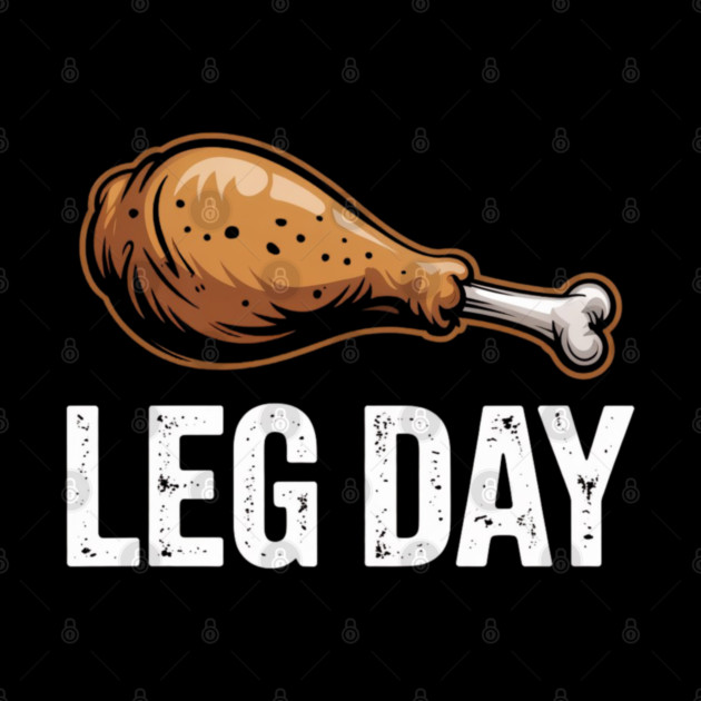 Funny Leg Day Turkey Drumstick – Thanksgiving Gym Workout by Creatifly Graphic Tees