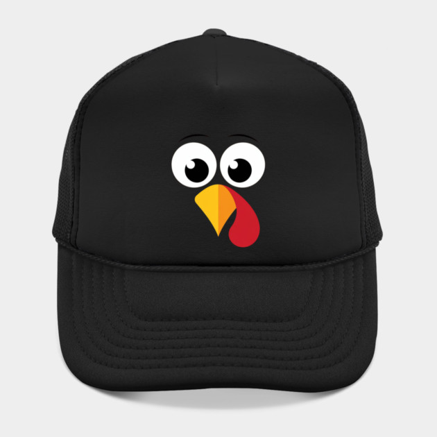 Cute Turkey Face – Funny Minimalist Thanksgiving by Creatifly Graphic Tees
