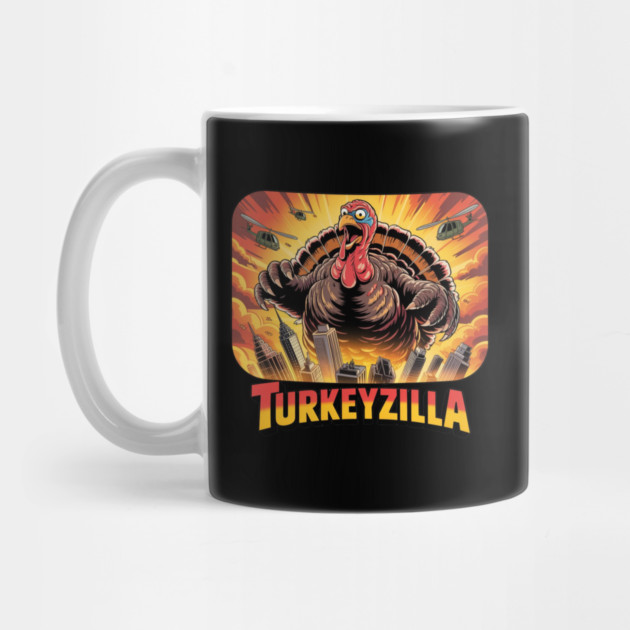 Turkeyzilla – Funny Thanksgiving Monster Turkey by Creatifly Graphic Tees