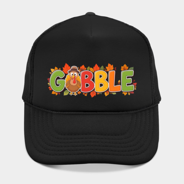 Gobble Cute Turkey Thanksgiving – Funny Fall Holiday by Creatifly Graphic Tees