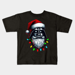Star Christmas Fathervader Wars Kids T-Shirt