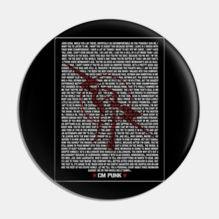 CM Punk Pipe Bomb Pin