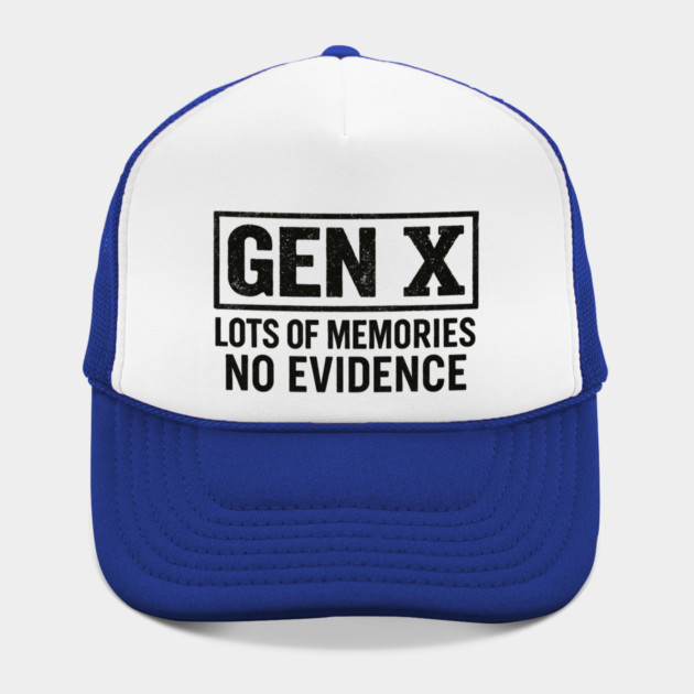 Gen X No Evidence Retro Text Art by ArtistTee ⭐⭐⭐⭐⭐