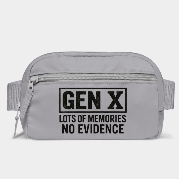 Gen X No Evidence Retro Text Art by ArtistTee ⭐⭐⭐⭐⭐