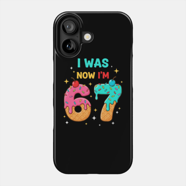 I Was 6 Now I’m 7 Ice Cream Cone Art Phone Case by ArtistTee ⭐⭐⭐⭐⭐