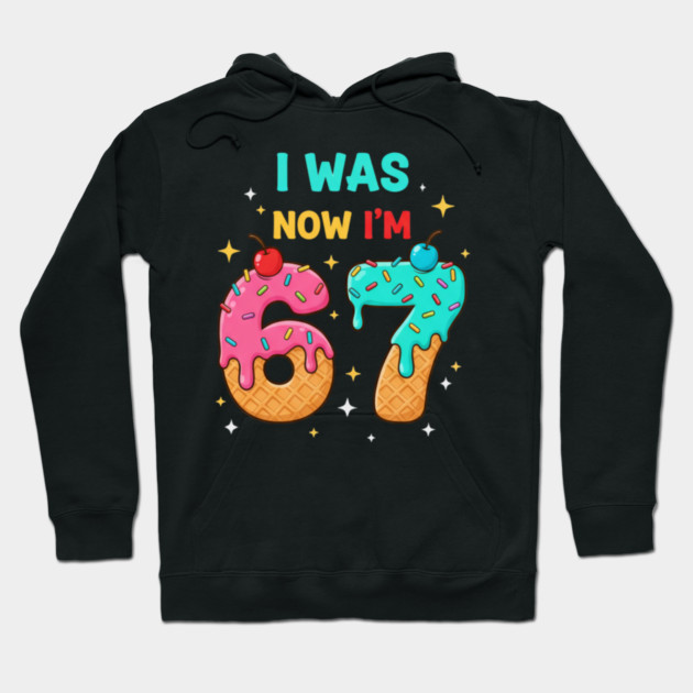 I Was 6 Now I’m 7 Ice Cream Cone Art Hoodie by ArtistTee ⭐⭐⭐⭐⭐