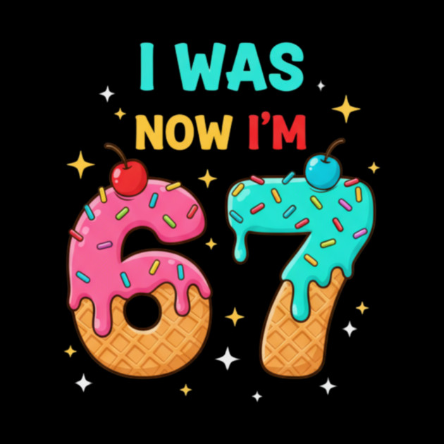 I Was 6 Now I’m 7 Ice Cream Cone Art by ArtistTee ⭐⭐⭐⭐⭐