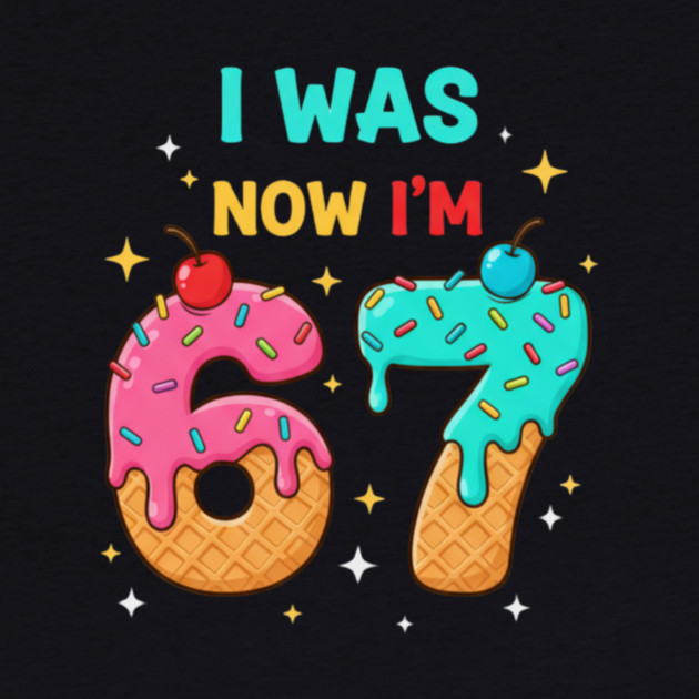 I Was 6 Now I’m 7 Ice Cream Cone Art by ArtistTee ⭐⭐⭐⭐⭐