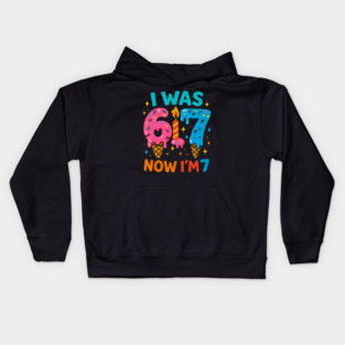 I Was 6 Ice Cream Birthday Design Kids Hoodie