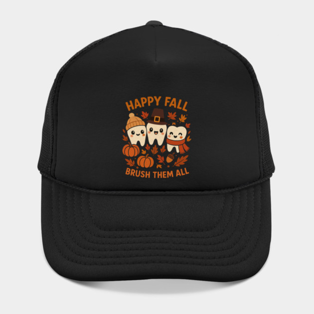 Happy Fall Brush Them All Funny Dental Thanksgiving Tooth by shirtlux