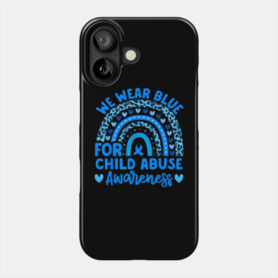 Blue Child Abuse Child Abuse Phone Case