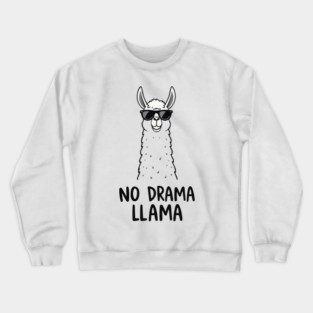 No-Drama-Llama Crewneck Sweatshirt