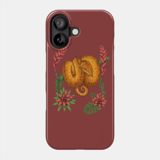 Amazon Tree Boa with Tropical Bromeliads Phone Case