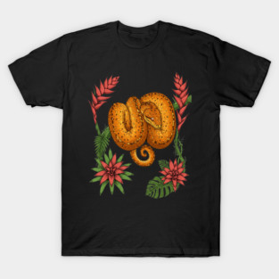 Amazon Tree Boa with Tropical Bromeliads T-Shirt