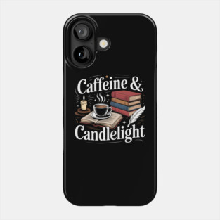 Caffeine & Candlelight - Dark Academia Gothic Aesthetic Phone Case