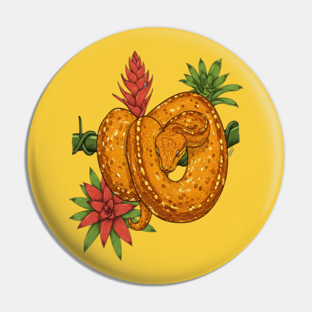 Amazon Tree Boa Tropical Pin by BirdsnStuff