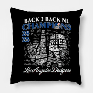 Los Angeles Dodgers World Series 2025 - Los Angeles Dodgers Back To Back Champions 2025 - Los Angeles Dodgers Pillow