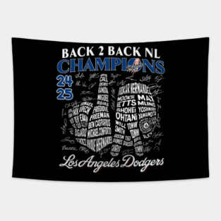 Los Angeles Dodgers World Series 2025 - Los Angeles Dodgers Back To Back Champions 2025 - Los Angeles Dodgers Tapestry
