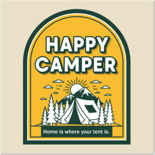 Happy Camper Adventure Posters and Art