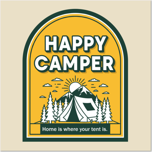 Happy Camper Adventure Wall Art by enrynz