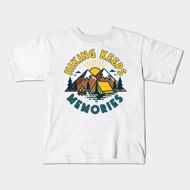 Hiking Keeps Memories Kids T-Shirt by enrynz