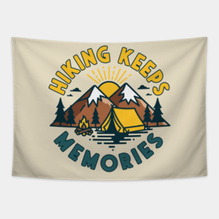 Hiking Keeps Memories Tapestry