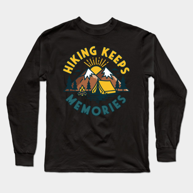 Hiking Keeps Memories Long Sleeve T-Shirt by enrynz